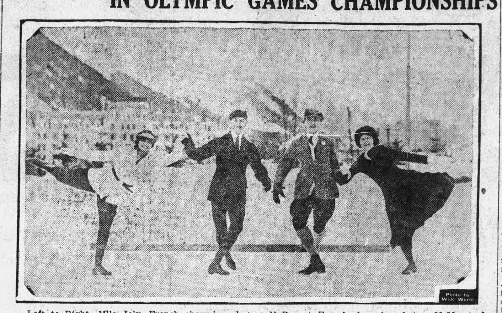 Chamonix 1924 Winter Olympics skating oval