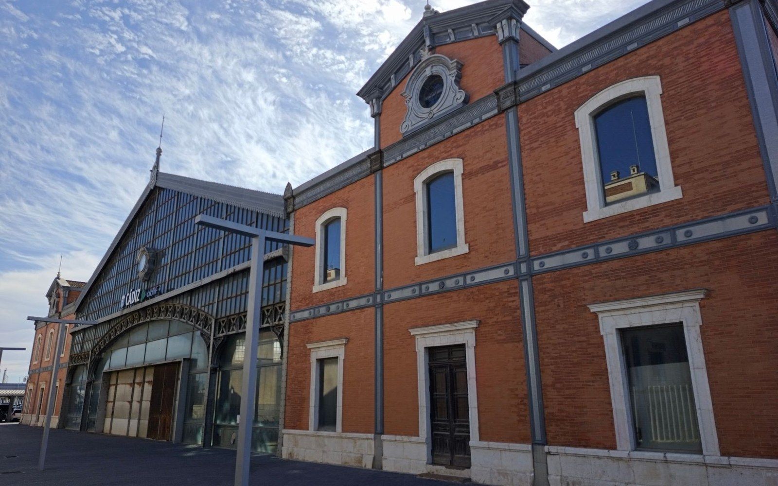 Modane railway station facade building